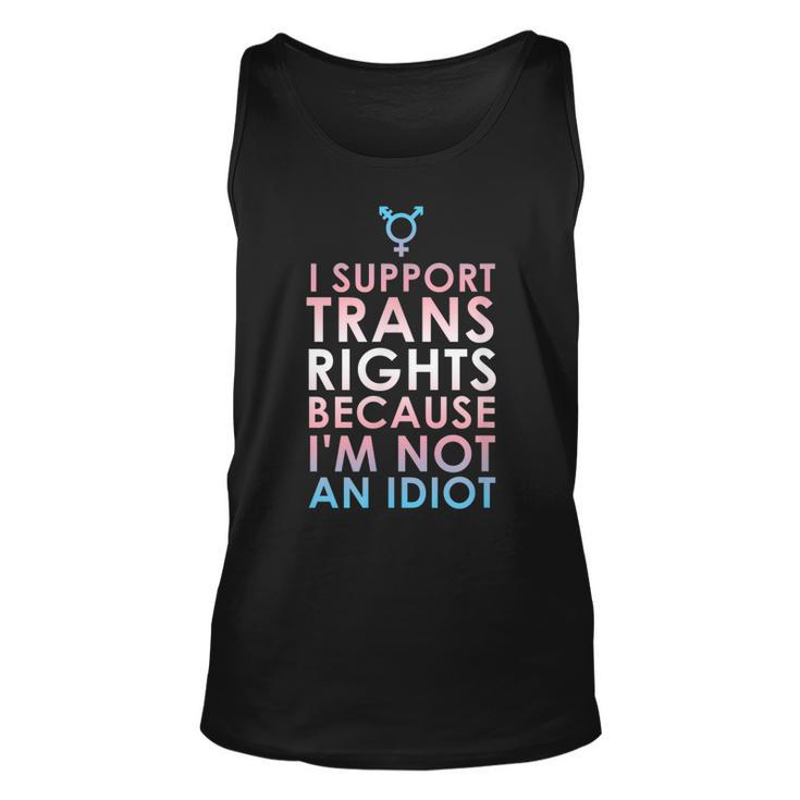 Transgender Ally Trans Pride Flag Support  Unisex Tank Top