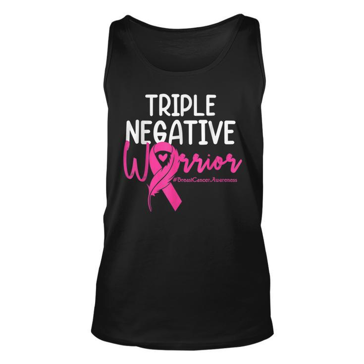 Triple Negative Warrior Pink Ribbon Breast Cancer Awareness Tank Top