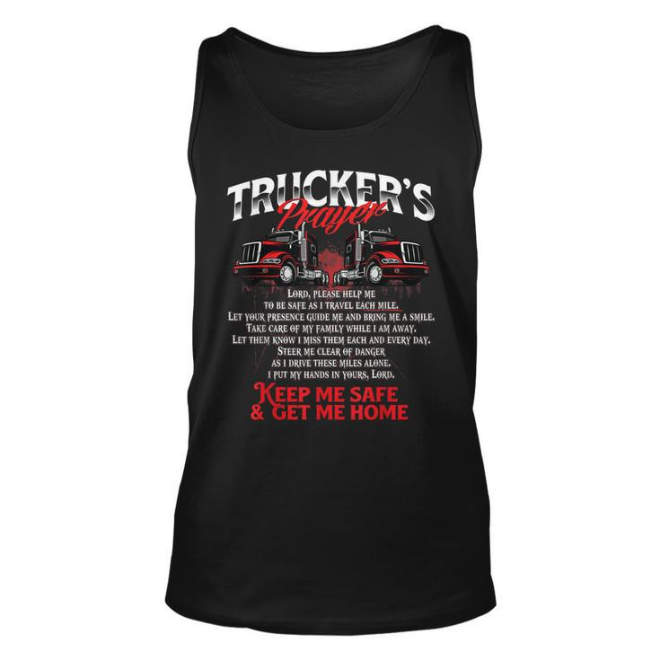 Truckers Prayer Semi Truck Driver Trucking Big Rig Driving Tank Top