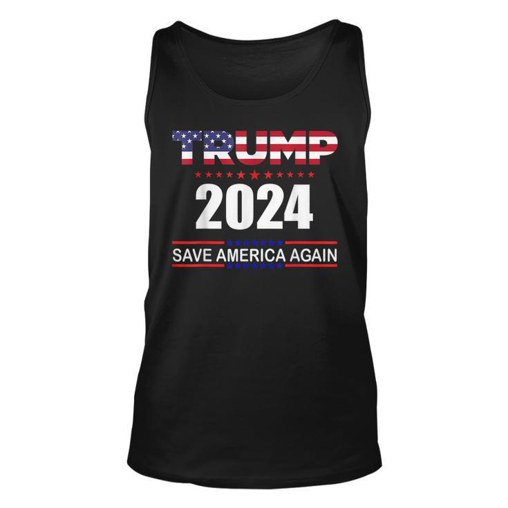 Trump 2024  Save America  Save America Again Trump  Unisex Tank Top
