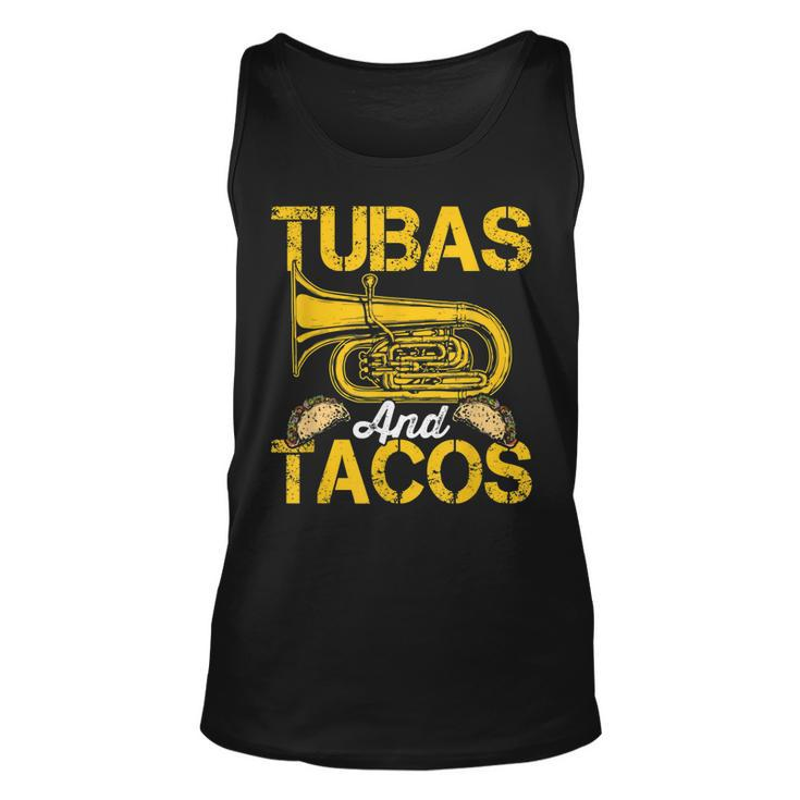 Tubas Tacos Expert Tuba Player Musician Music Playing Lover Tank Top
