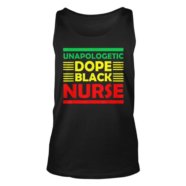 Unapologetic Dope Black Nurse African American Melanin  Unisex Tank Top