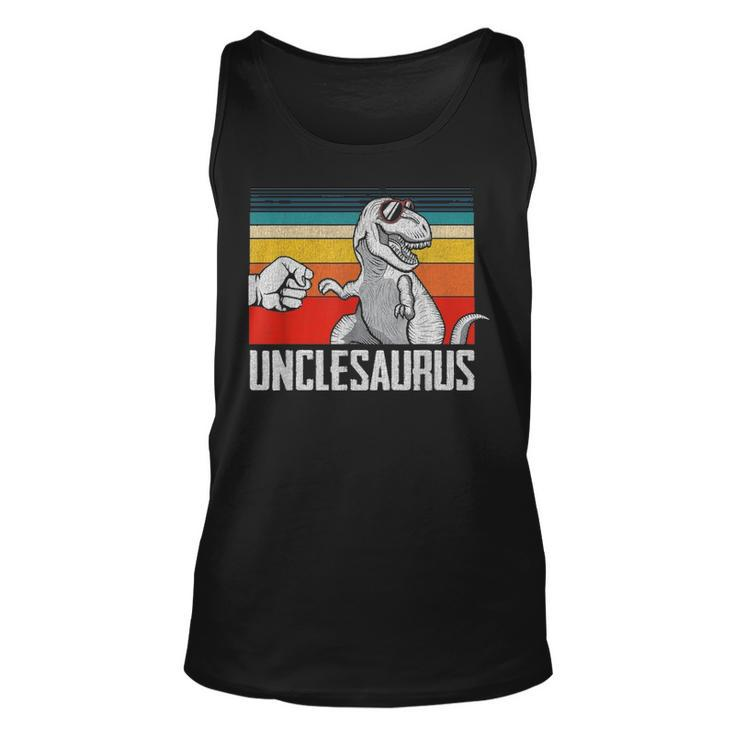 Unclesaurus Uncle Dinosaurs Dad & Baby Fathers Day Gift Unisex Tank Top