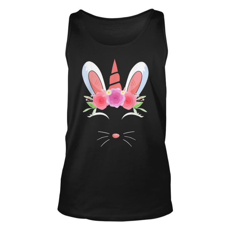 Unicorn Face Rabbit Egg Bunny Lover Gift Happy Easter Day Unisex Tank Top