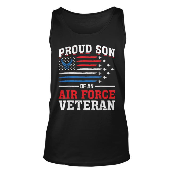 Us Air Force Veteran Proud Son Of An Air Force Veteran  Unisex Tank Top
