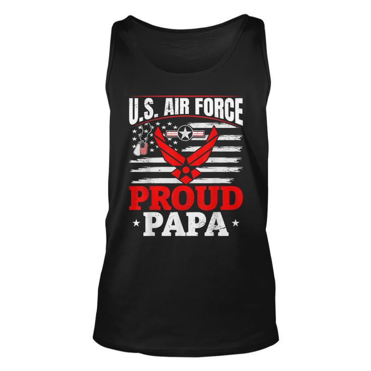 Us Air Force Veteran US Air Force Proud Papa  Unisex Tank Top