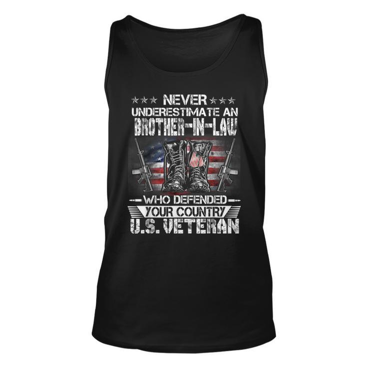 Us Veteran Brother-In-Law Veterans Day Us Patriot Patriotic  Unisex Tank Top