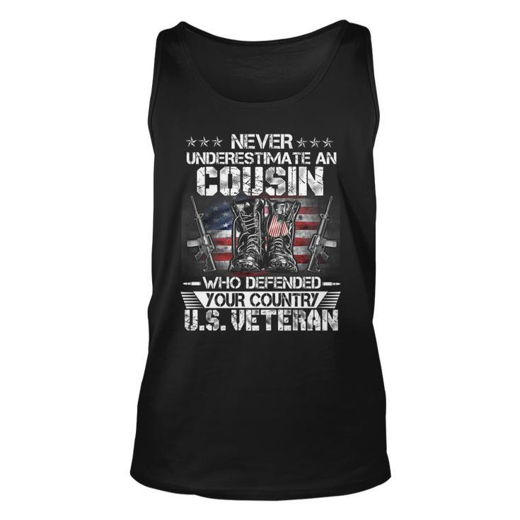 Us Veteran Cousin  Veterans Day Us Patriot Patriotic   Unisex Tank Top