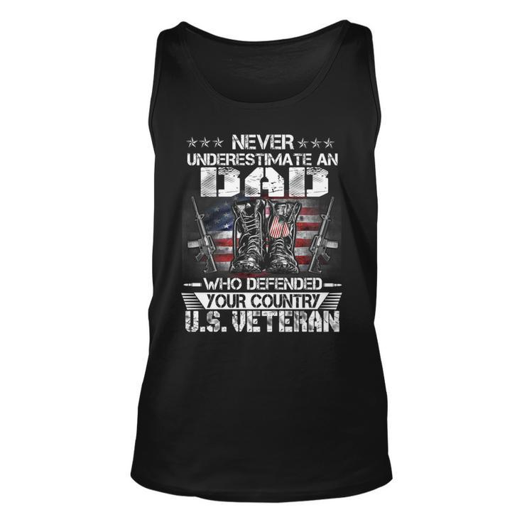 Us Veteran Dad  Veterans Day Us Patriot Patriotic   Unisex Tank Top