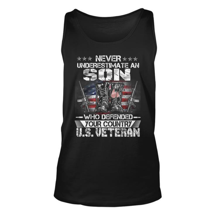 Us Veteran Son  Veterans Day Us Patriot Patriotic   Unisex Tank Top