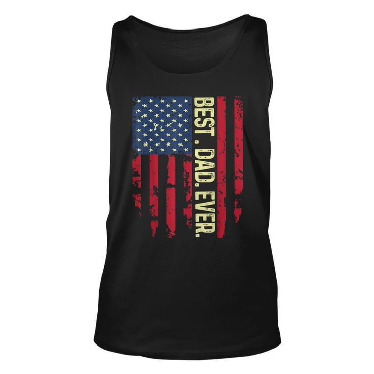 Usa Flag Best Dad Ever United States For Dad On Fathers Day Tank Top