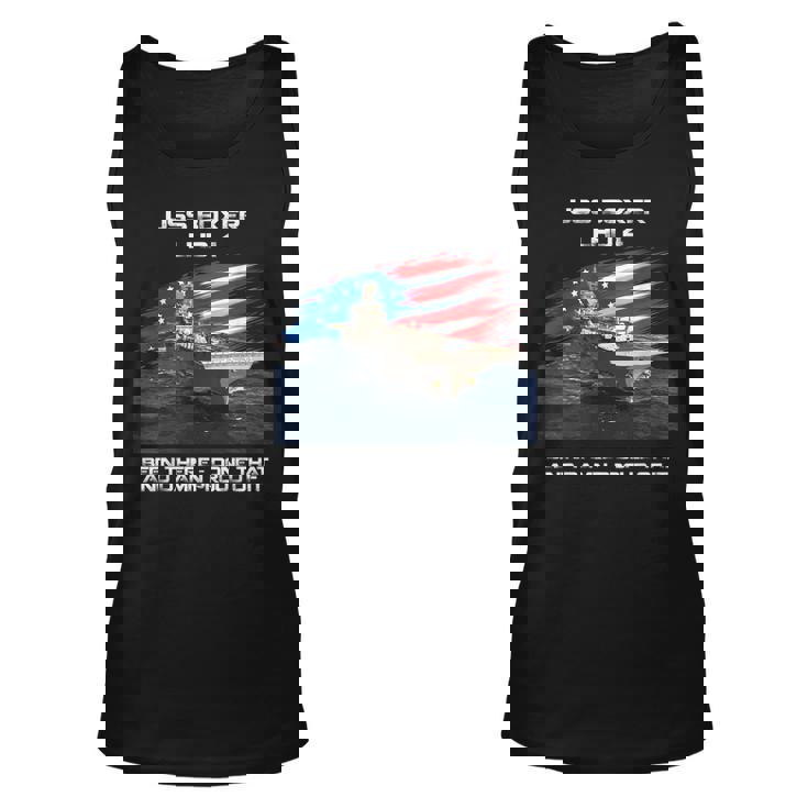 Uss Boxer Lhd-4 Amphibious Assault Ship Veteran Usa Flag  Unisex Tank Top