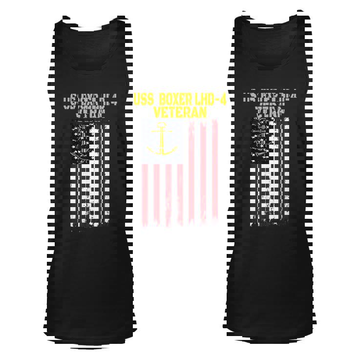 Uss Boxer Lhd-4 Amphibious Assault Ship Veterans Day  Unisex Tank Top