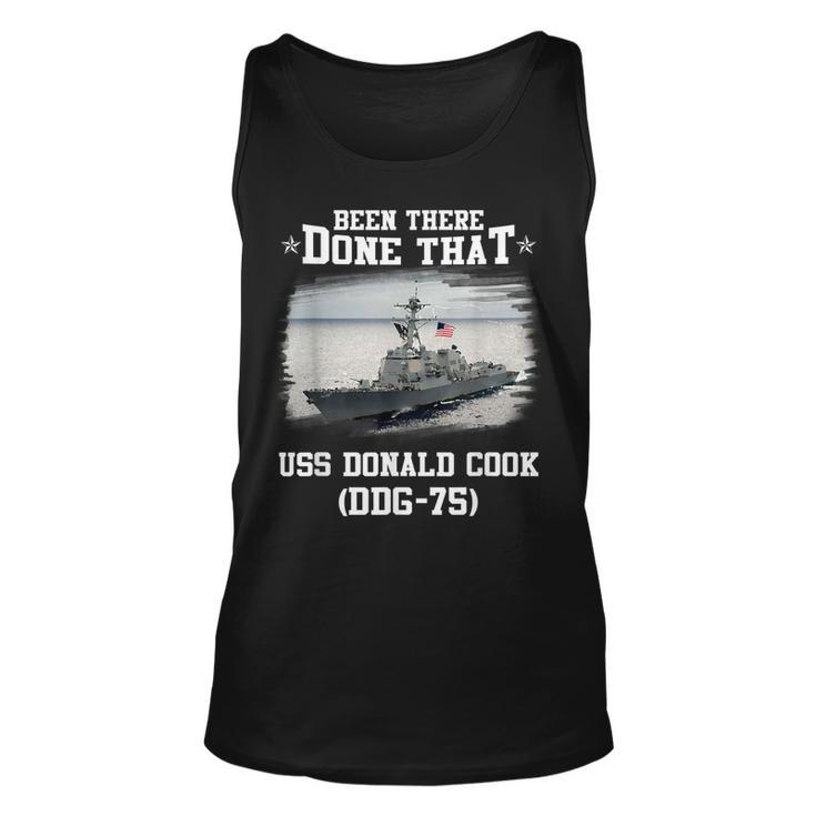 Uss Donald Cook Ddg-75 Veterans Day Father Day Gift  Unisex Tank Top