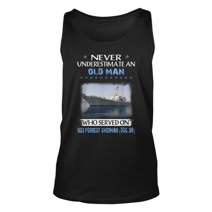 Uss Forrest Sherman Ddg-98 Destroyer Class Father Day  Unisex Tank Top