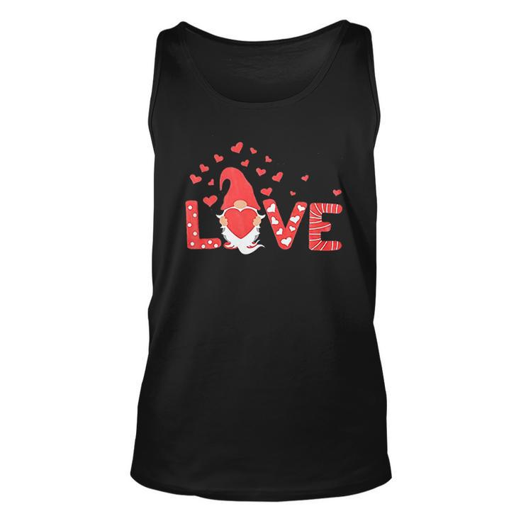 Valentines Day Gnomes Love Heart Graphic Lover Gift Couple Men Women Tank Top Graphic Print Unisex