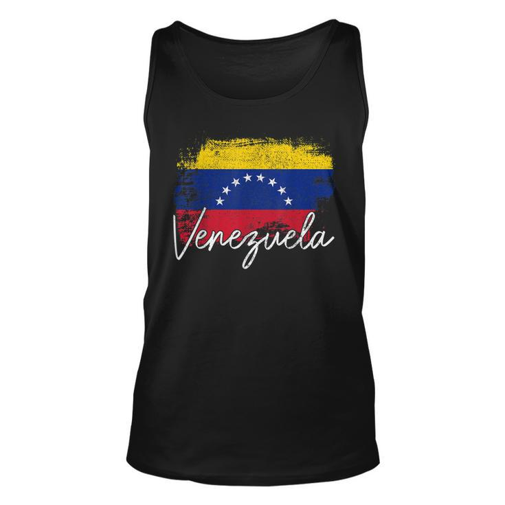 Venezuela Vintage Flag Venezuelan Pride Roots  Unisex Tank Top