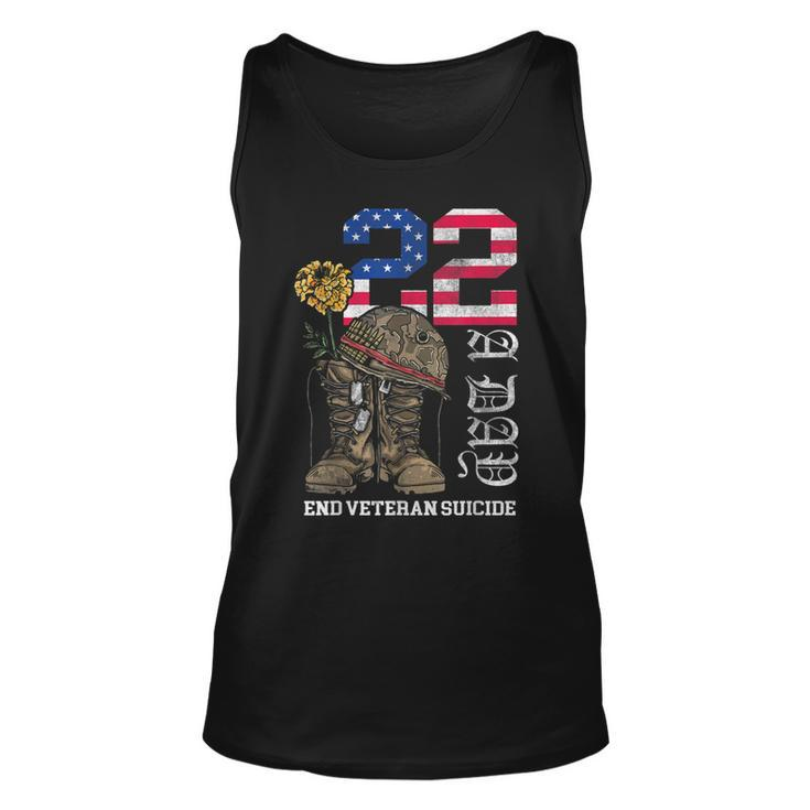 Veteran 22 A Day Take Their Lives End Veteran Suicide  Unisex Tank Top