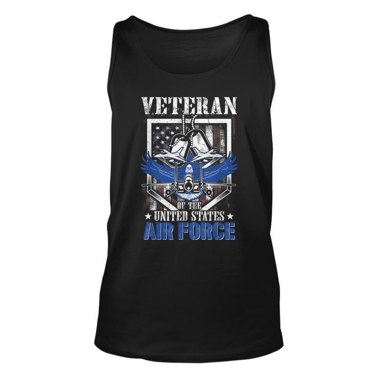 Veteran Of The United States Us Air Force American Flag Usaf  Unisex Tank Top