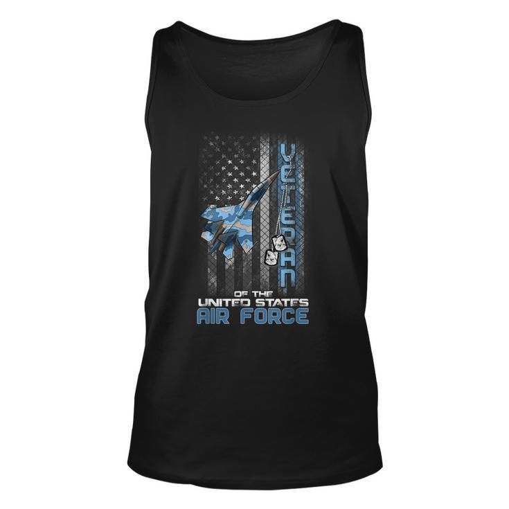 Veteran Of The United States Us Air Force American Usaf Flag  Unisex Tank Top
