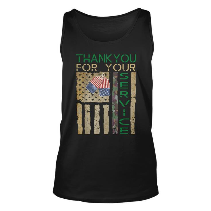 Veterans Day Thank You For Your Service Soldier Camouflage V2 Unisex Tank Top