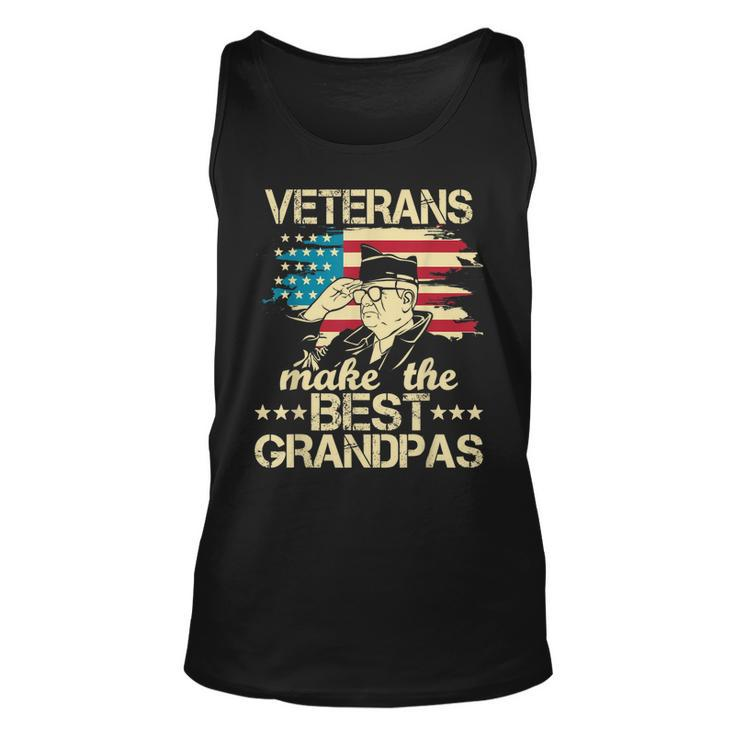 Veterans Make The Best Grandpas - Patriotic Us Veteran  Unisex Tank Top