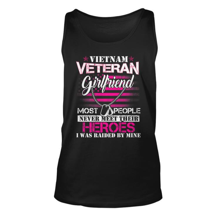 Vietnam Veteran Girlfriend Raised By My Hero - Veteran Day   Unisex Tank Top
