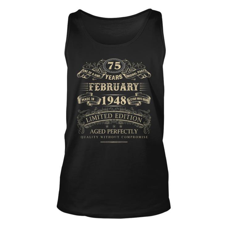 Vintage 1948 Unisex TankTop zum 75. Geburtstag für Damen und Herren