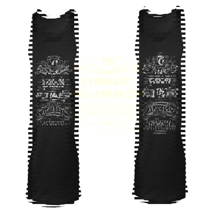Vintage 1953 Outfit Für Frauen 70 Jahre Alt Männer Frau Geburtstag Tank Top