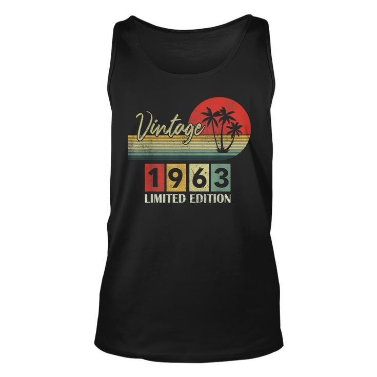 Vintage 1963 Limited Edition 60Th Birthday 60 Years Old Gift  V3 Unisex Tank Top