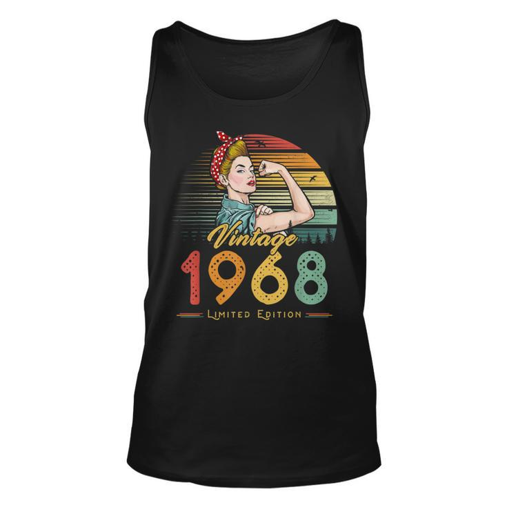 Vintage 1968 Limited Edition 1968 54Th Birthday 54 Years Old  Unisex Tank Top