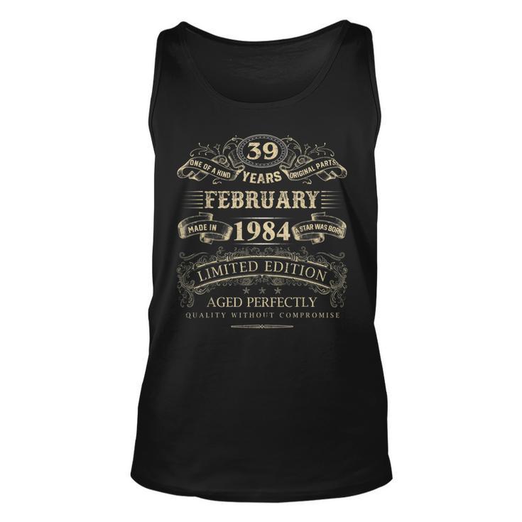 Vintage 1984 Outfit Unisex TankTop für 39. Geburtstag Frauen & Männer