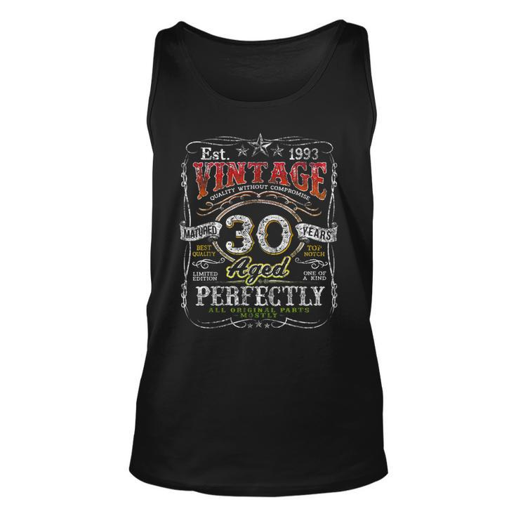 Vintage 1993 Limited Edition 30 Year Old 30Th Birthday Mens Tank Top