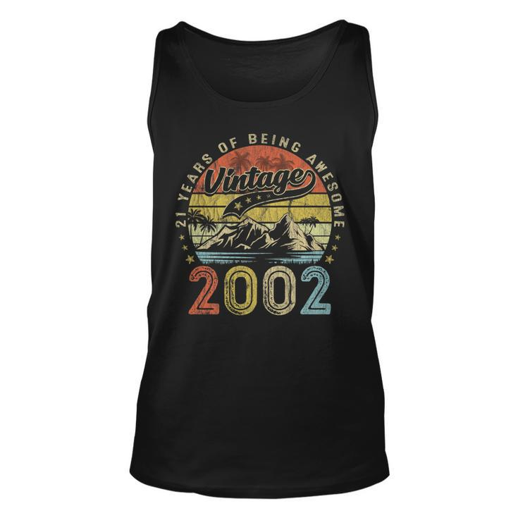 Vintage 2002 21 Years Old Of Being Awesome - Birthday    Unisex Tank Top