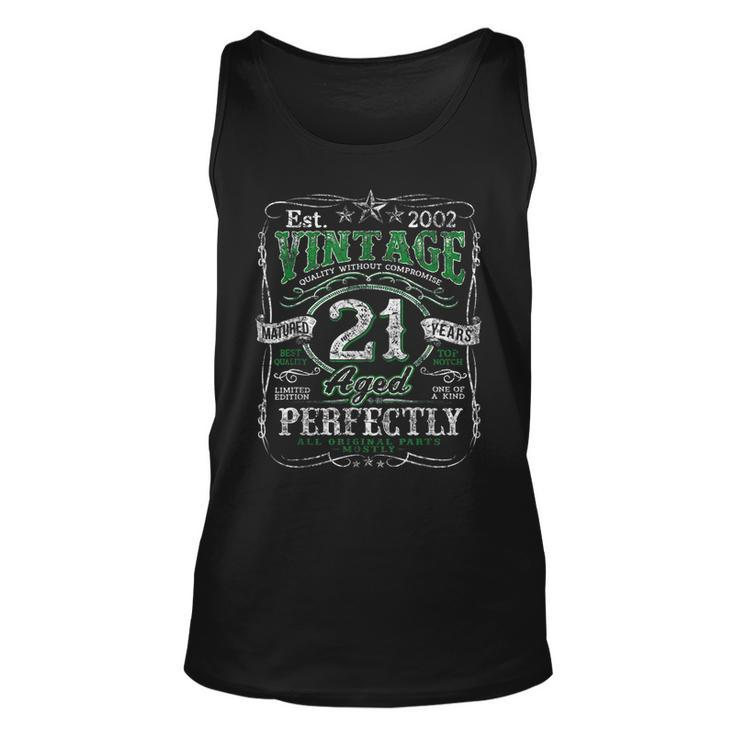 Vintage 2002 Limited Edition 21 Year Old 21St Birthday Mens Tank Top