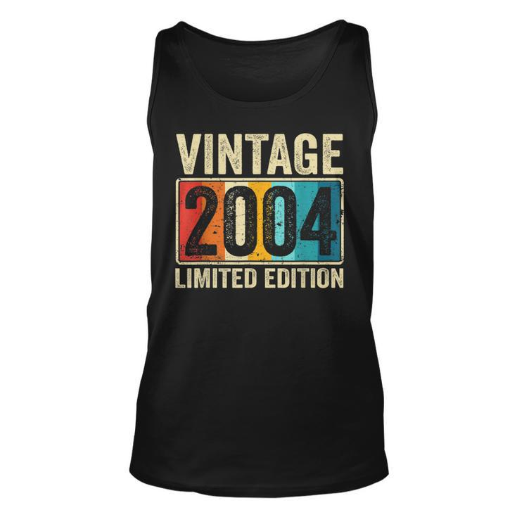 Vintage 2004 Limited Edition Gift 19Th Birthday 19 Years Old  Unisex Tank Top