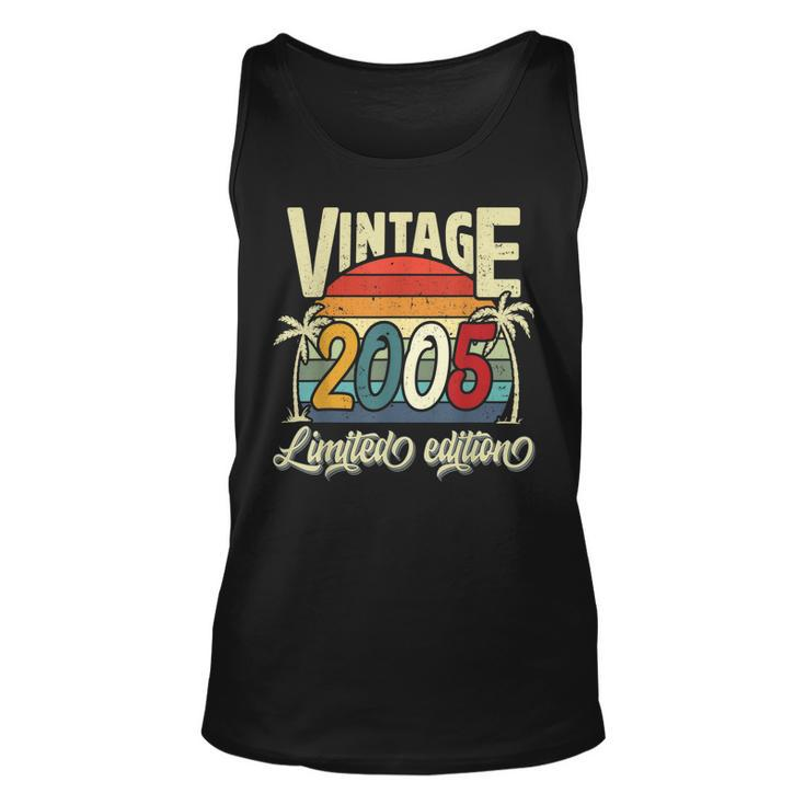 Vintage 2005 18Th Birthday Limited Edition 18 Years Old Bday Tank Top
