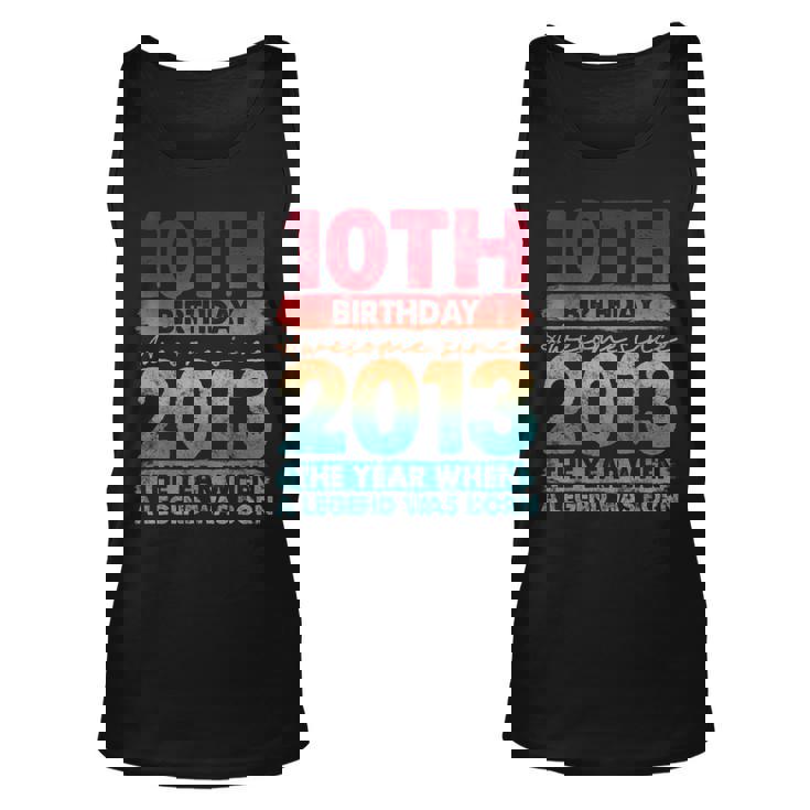 Vintage 2013 10 Year Old Limited Edition 10Th Birthday Tank Top