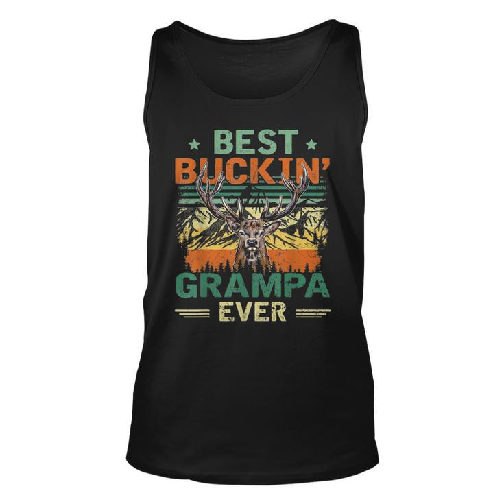 Vintage Best Buckin Grampa Ever Deer Hunters Father Day Gift Unisex Tank Top