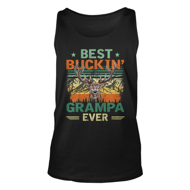 Vintage Best Buckin Grampa Ever Deer Hunters Father Day Tank Top
