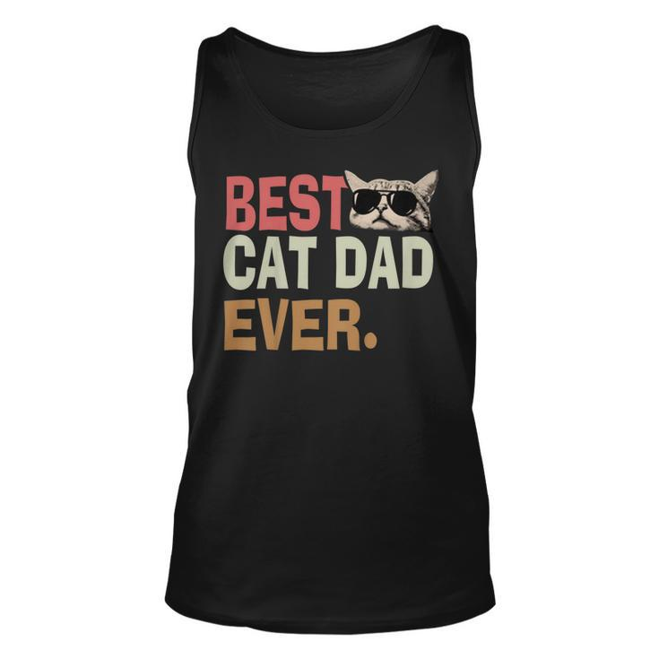 Vintage Best Cat Dad Ever  Cat Daddy Father Day Unisex Tank Top