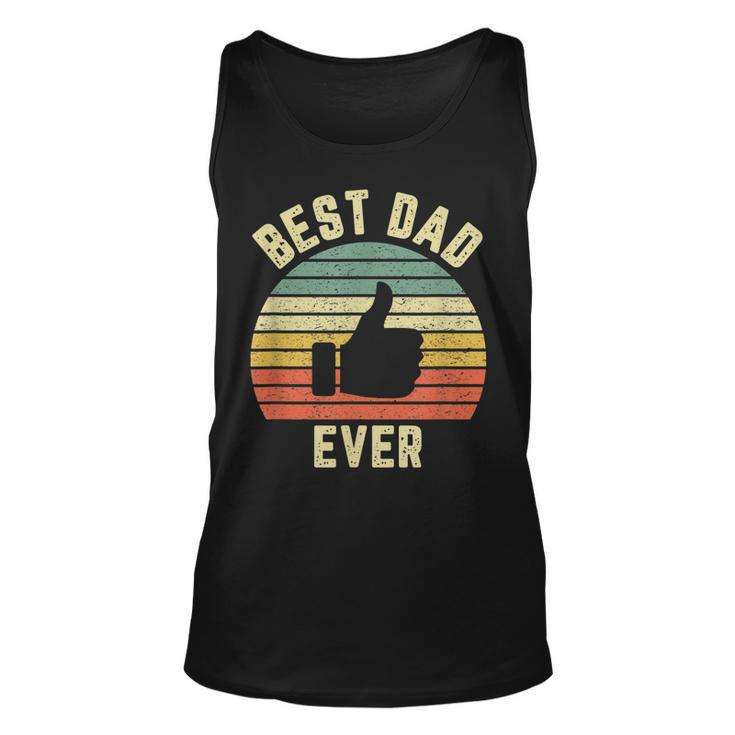 Vintage Best Dad Ever Fathers Day Holiday T Tank Top