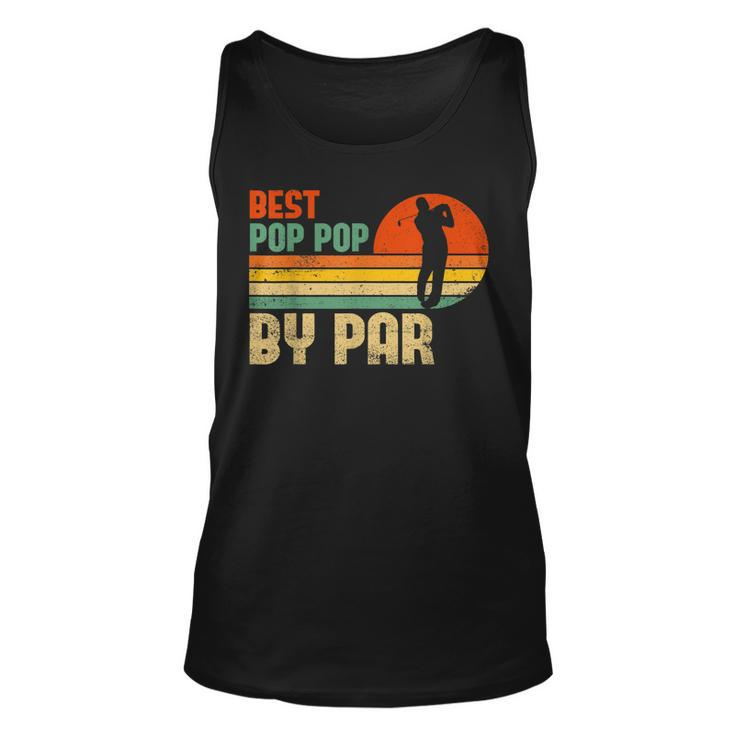 Vintage Best Pop Pop By Par Golf GrandpaDad Tank Top