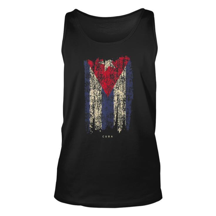 Vintage Cuba Flag Retro Cuban Flag Cuban  Unisex Tank Top