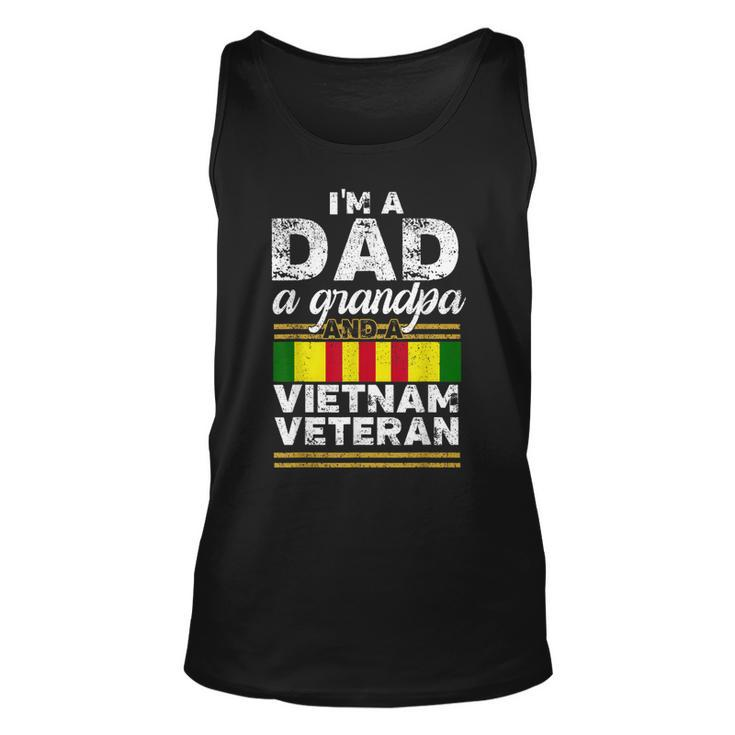 Vintage Dad Grandpa Vietnam Veteran  Funny Men Gifts  Unisex Tank Top