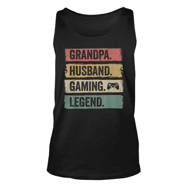 Vintage Ehemann Opa Gaming Legende Gamer Opa Tank Top