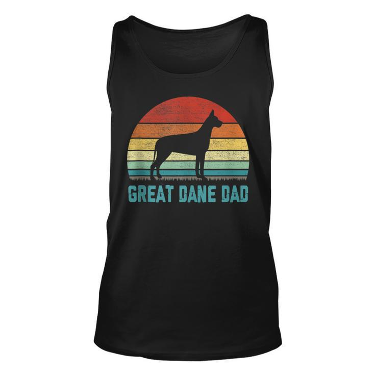 Vintage Great Dane Dad - Dog Lover Unisex Tank Top