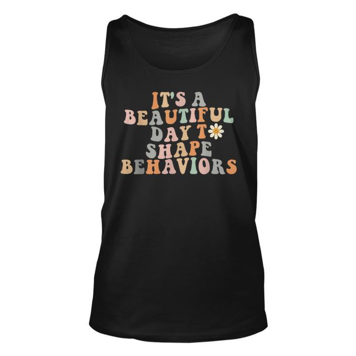 Vintage Its A Beautiful Day To Shape Behaviors Retro Funny  Unisex Tank Top