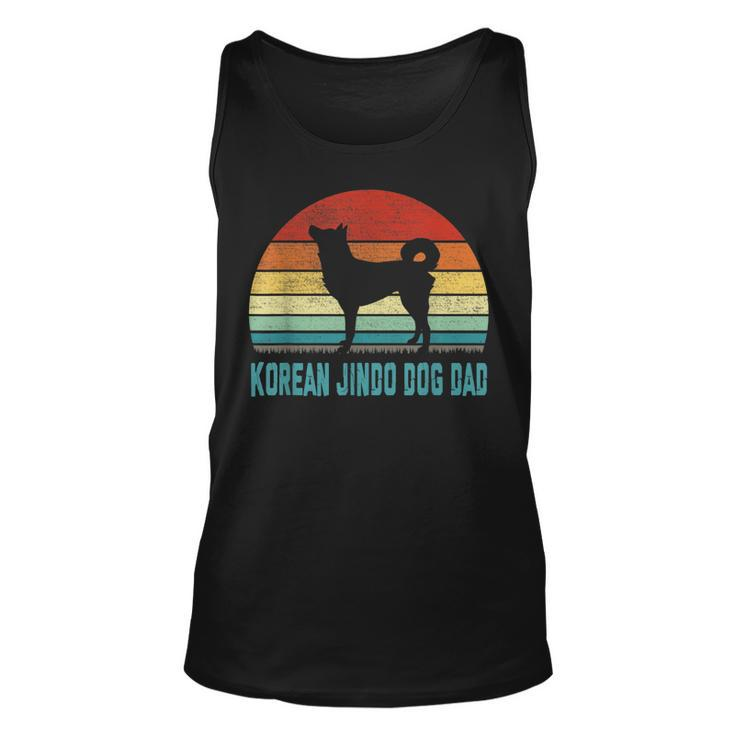 Vintage Korean Jindo Dog Dad - Dog Lover  Unisex Tank Top