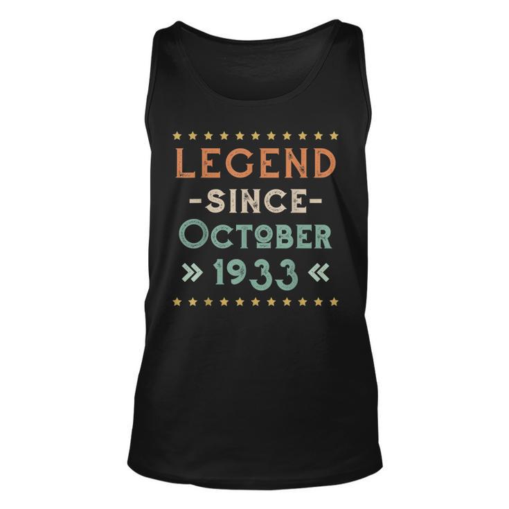 Vintage Legend Seit Oktober 1933 Geburtstag Männer Frauen Tank Top